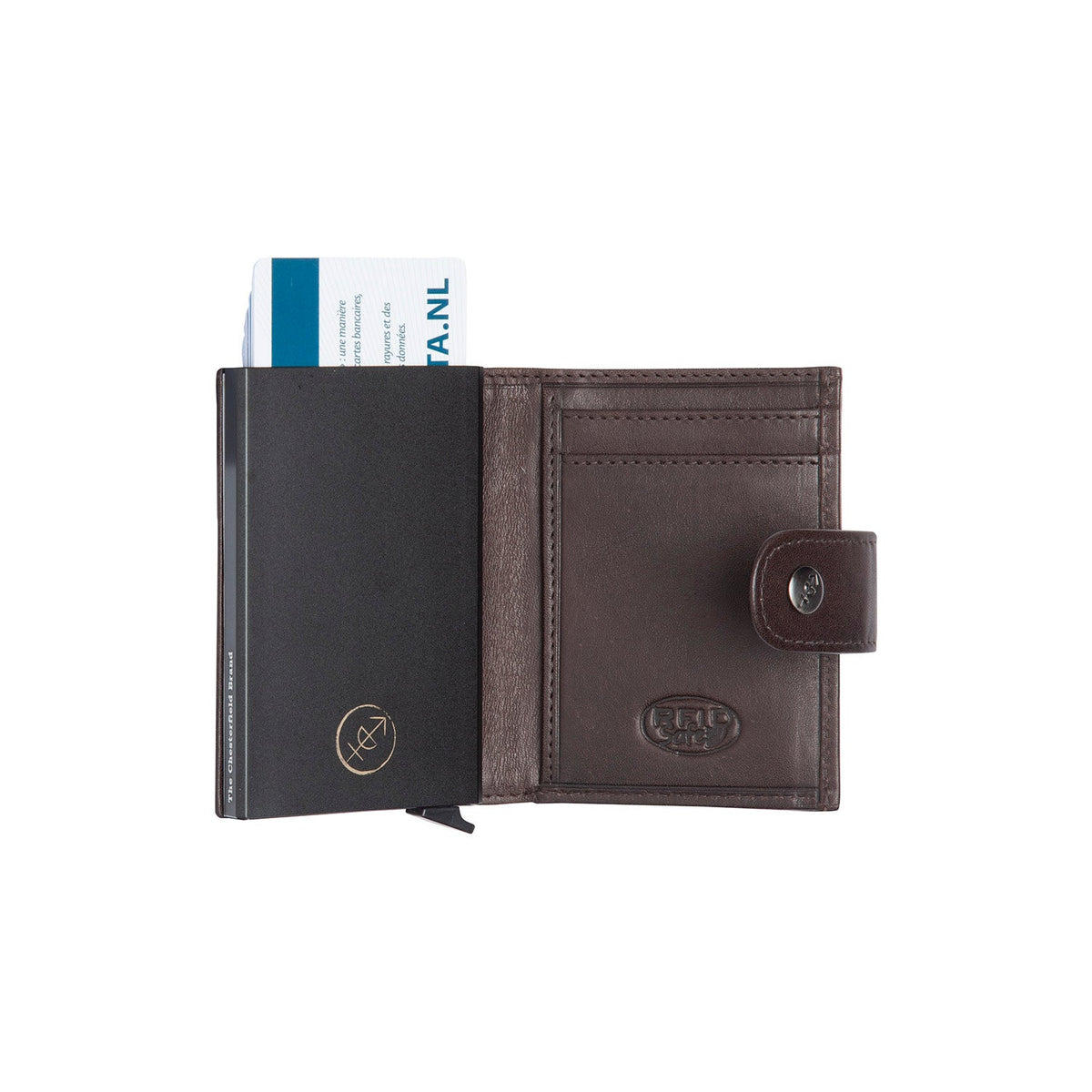 Lesina Full-Grain Leather Card Holder Damska – alternate product view 3