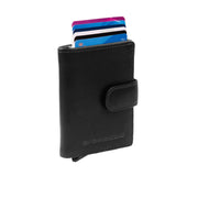 Loughton Full-Grain Leather Card Holder Damska in Classic 100% Full-Grain Leather - Full Exterior Front Profile View | Buy Online
