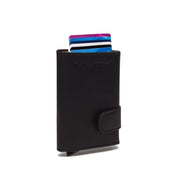 Mannheim Full-Grain Leather Card Holder Damska in Classic 100% Full-Grain Leather - Full Exterior Front Profile View | Buy Online