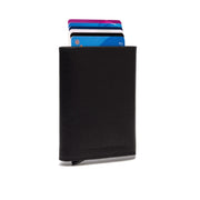 Paris Full-Grain Leather Card Holder Damska in Classic 100% Full-Grain Leather - Full Exterior Front Profile View | Buy Online