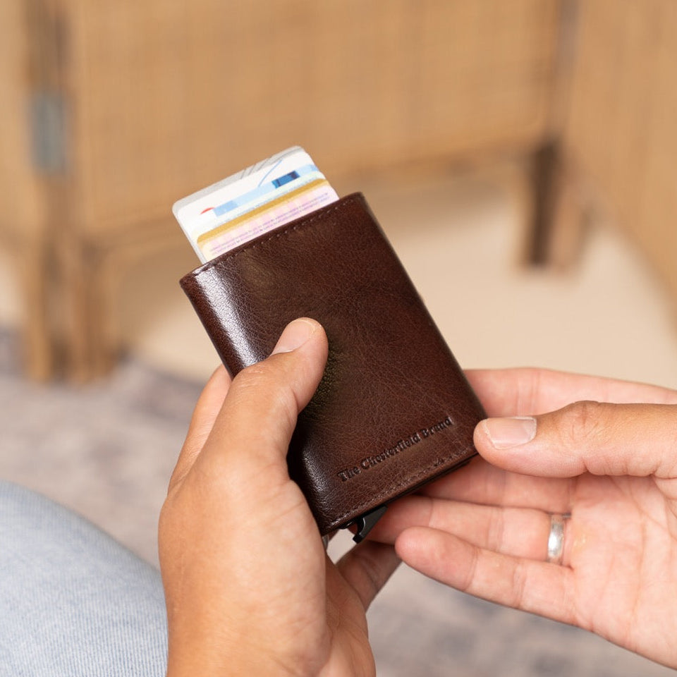 Paris Full-Grain Leather Card Holder Damska – alternate product view 2