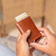 Paris Full-Grain Leather Card Holder Damska – alternate product view 2