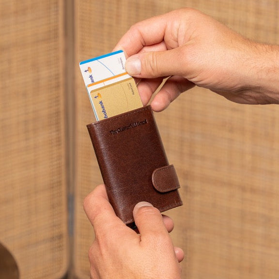 Portland Full-Grain Leather Card Holder Damska – alternate product view 2