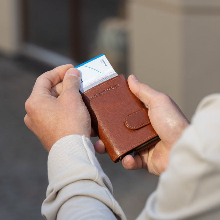 Portland Full-Grain Leather Card Holder Damska – alternate product view 2