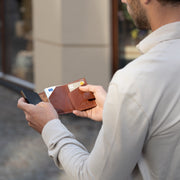 Portland Full-Grain Leather Card Holder Damska – alternate product view 3