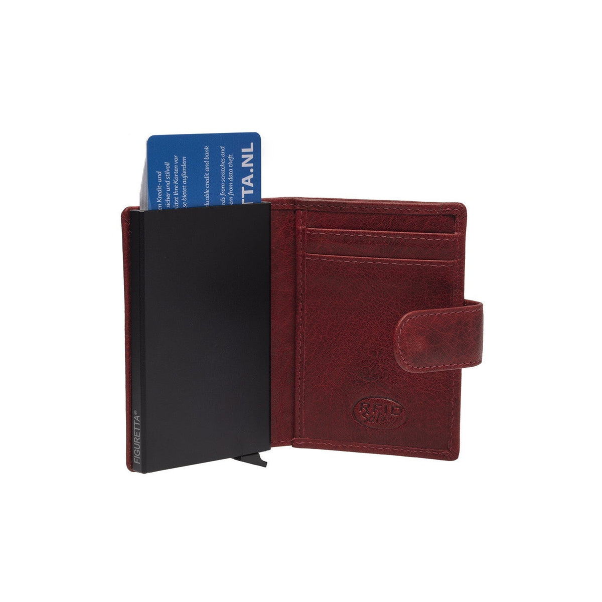 Prague Full-Grain Leather Card Holder Damska – alternate product view 3