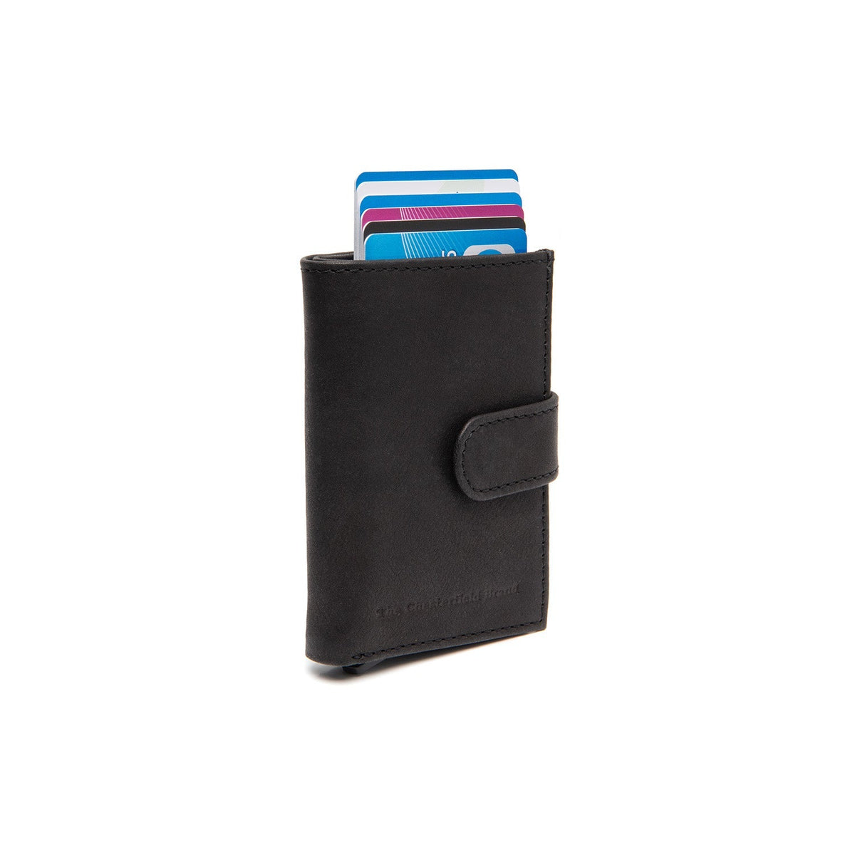 Torola Full-Grain Leather Card Holder Damska in Classic 100% Full-Grain Leather - Full Exterior Front Profile View | Buy Online