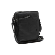 Alva Full-Grain Leather Crossbody Bag Męska in Classic 100% Full-Grain Leather - Full Exterior Front Profile View | Buy Online