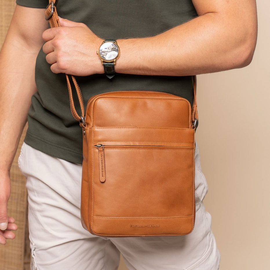 Anzora Full-Grain Leather Crossbody Bag Męska – alternate product view 2