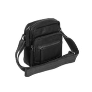 Bremen Full-Grain Leather Crossbody Bag Męska in Classic 100% Full-Grain Leather - Full Exterior Front Profile View | Buy Online