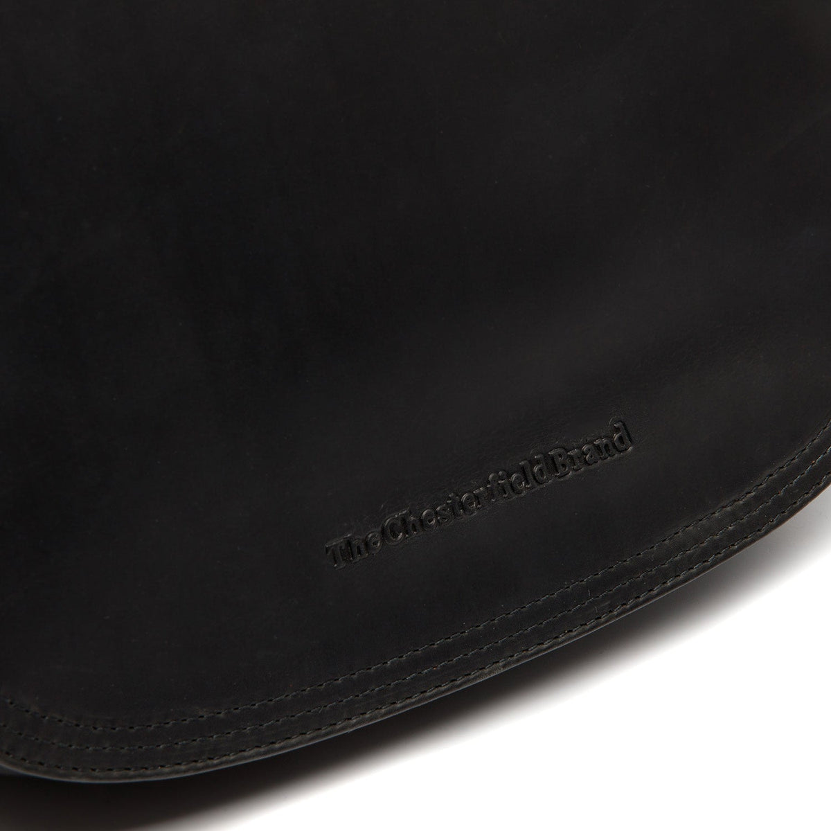 Solid Antique Brass Hardware &amp; Heavy-Duty Dual Zipper Detail on Everglades Full-Grain Leather Crossbody Bag Damska