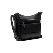 Hailey Full-Grain Leather Crossbody Bag Damska in Classic 100% Full-Grain Leather - Full Exterior Front Profile View | Buy Online