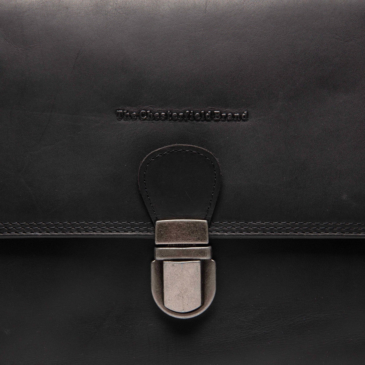 
Classic 100% Full-Grain leather Bag - Widok z tyłu ze wzmocnionymi skórzanymi pasami