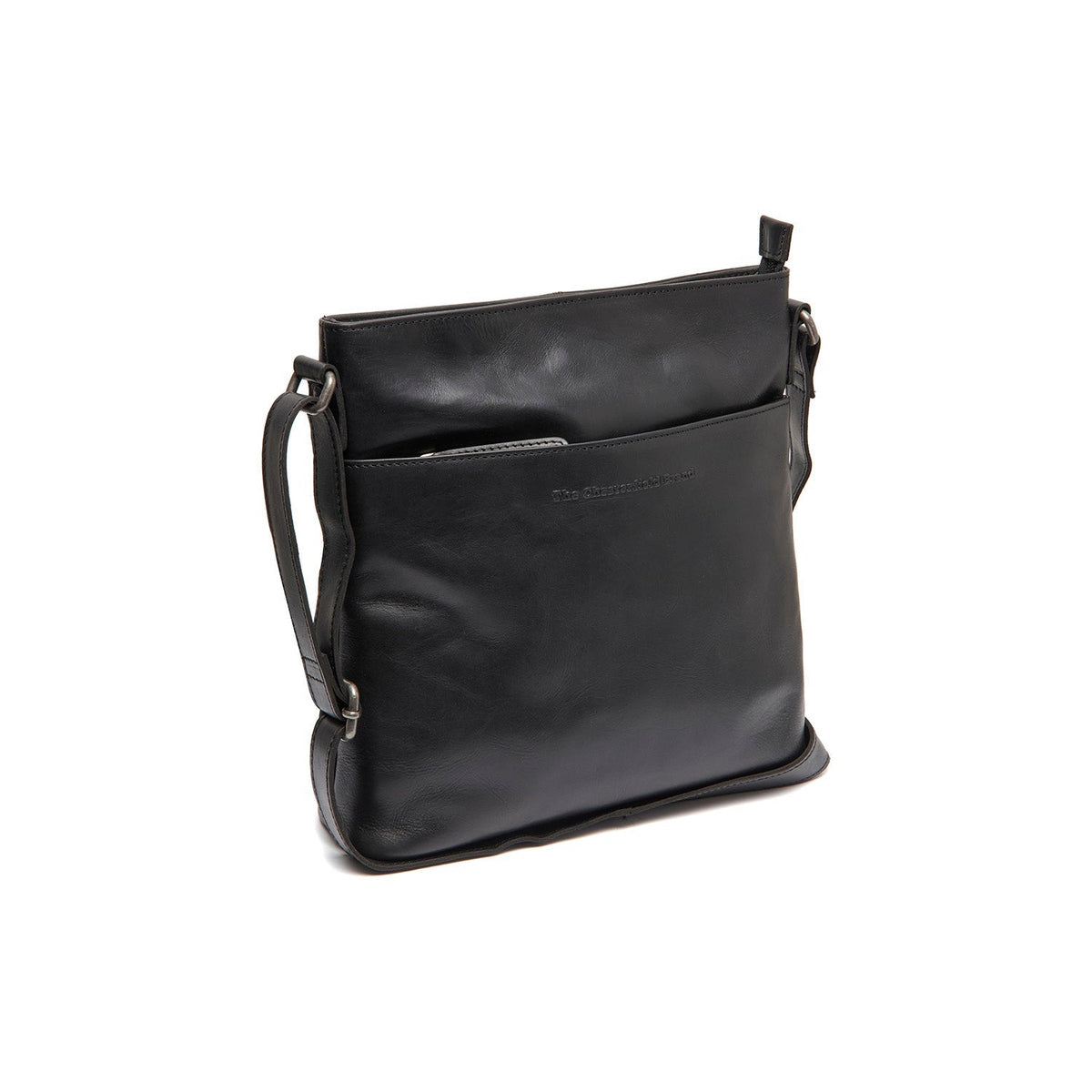 Lunton Full-Grain Leather Crossbody Bag Damska in Classic 100% Full-Grain Leather - Full Exterior Front Profile View | Buy Online