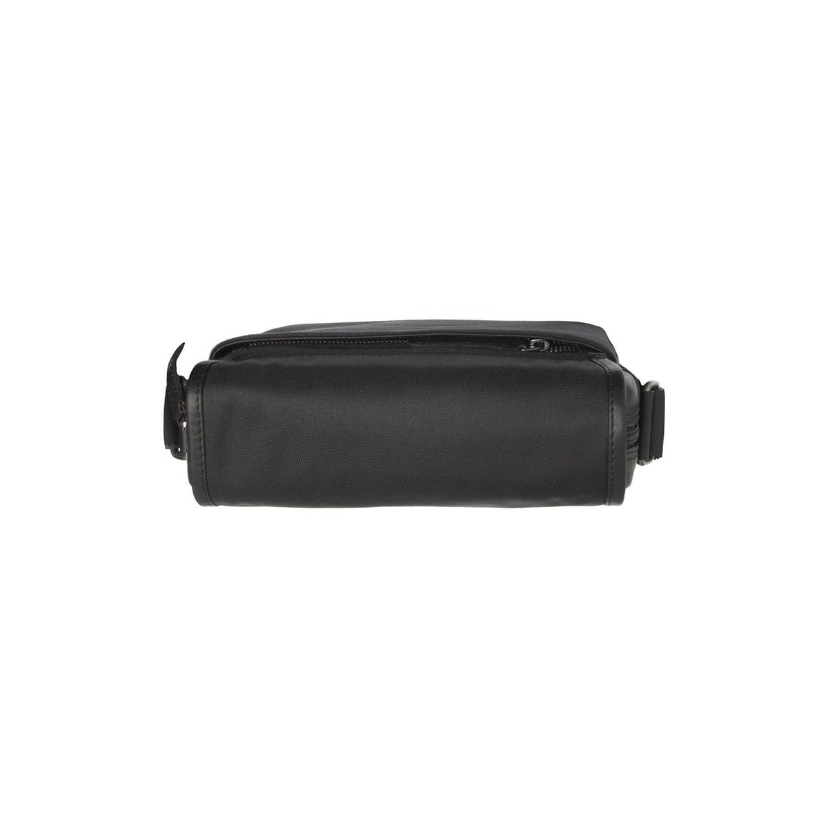 Mikeli Full-Grain Leather Crossbody Bag Damska - Structured Side Profile Showing Gusset Depth &amp; Expansion Capacity