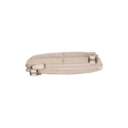 Osaka Full-Grain Leather Crossbody Bag Damska - Structured Side Profile Showing Gusset Depth &amp; Expansion Capacity