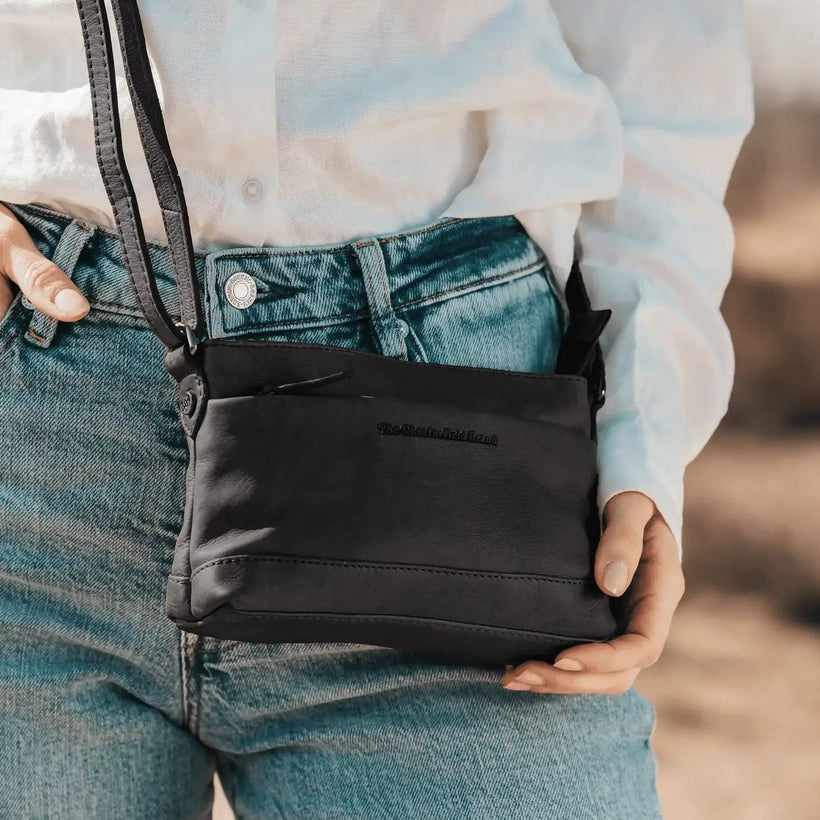 Salerno Full-Grain Leather Crossbody Bag Damska