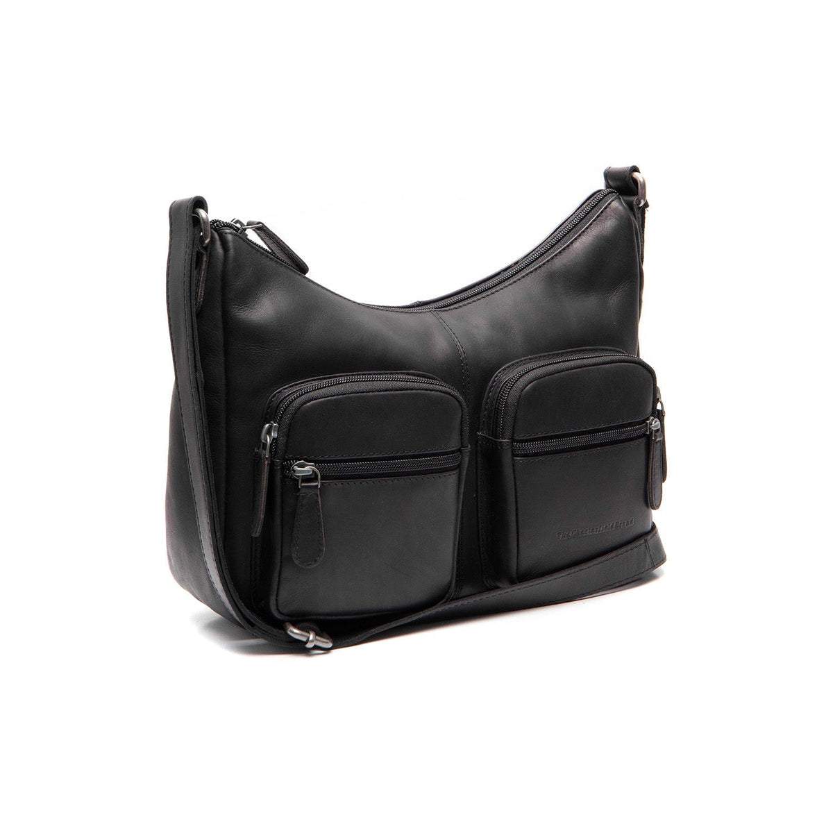 Valenora Full-Grain Leather Crossbody Bag Damska in Classic 100% Full-Grain Leather - Full Exterior Front Profile View | Buy Online