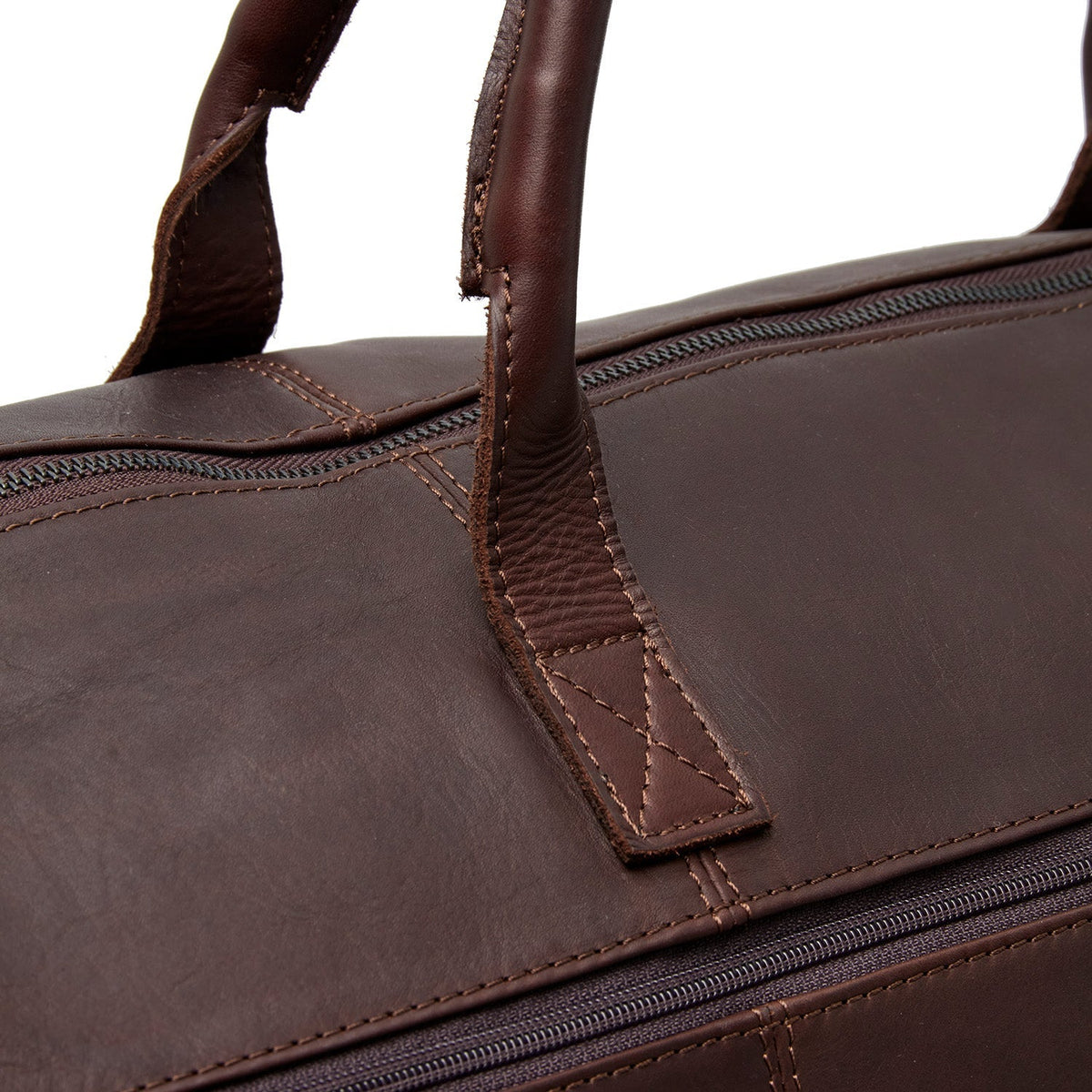 Brown Leather Garment Bag Finlay Damska, detail view 1