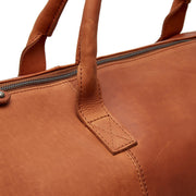 Cognac Leather Garment Bag Finlay Damska, detail view 1