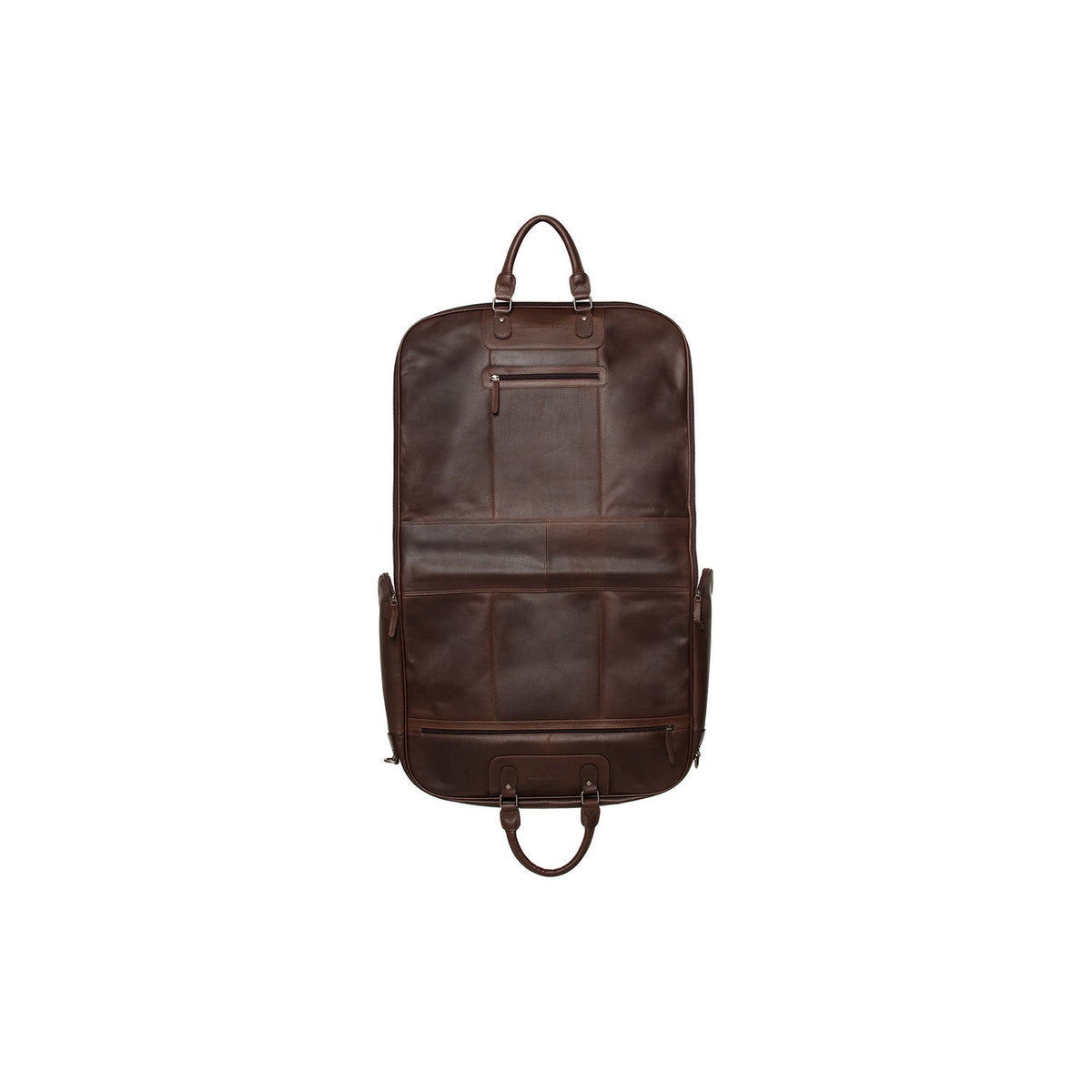 Leather Garment Bag Josh Damska - Lateral Side Profile View Showing Sleeve Cut &amp; Athletic Taper Fit