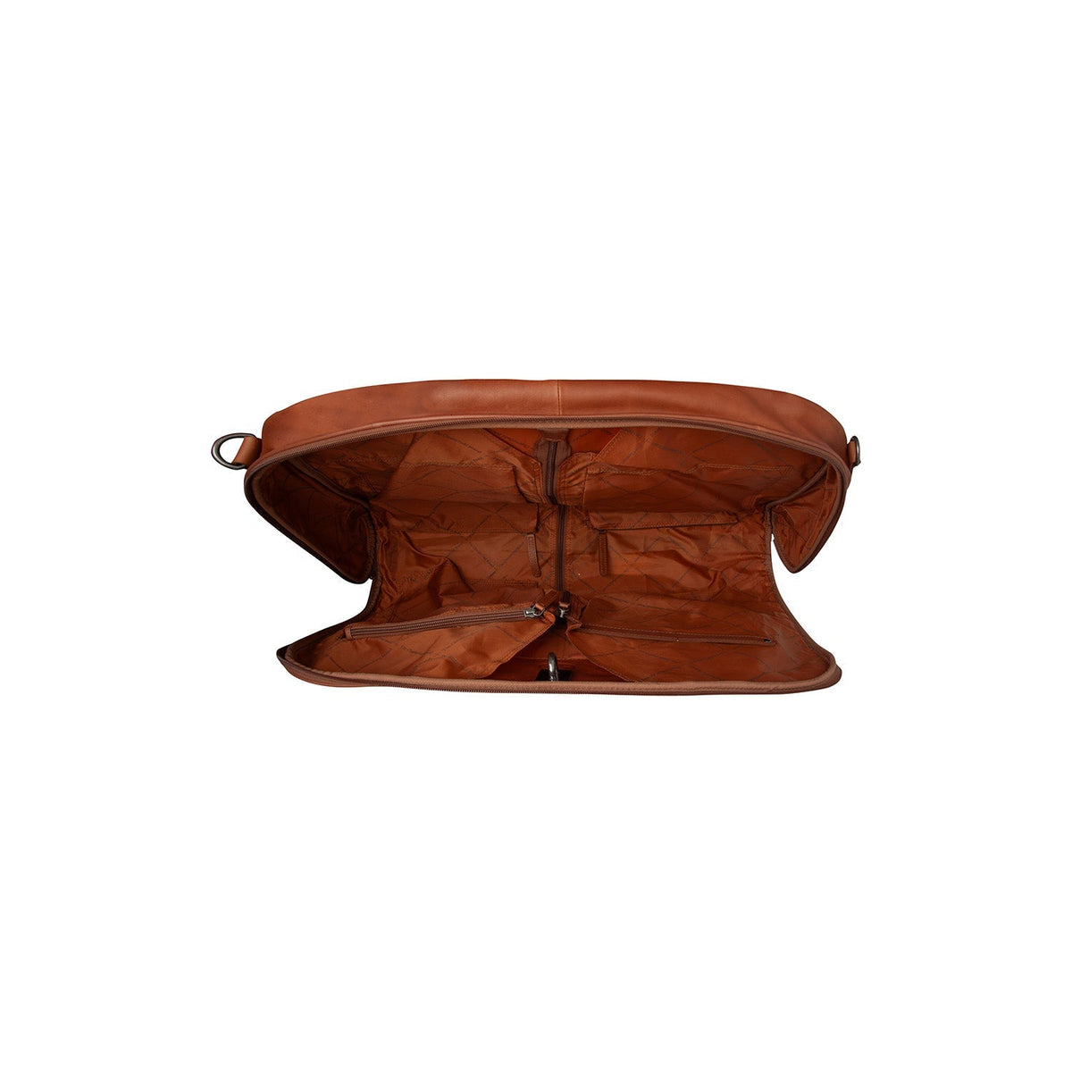 Cognac Leather Garment Bag Josh Damska, detail view 3