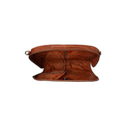 Cognac Leather Garment Bag Josh Damska, detail view 3