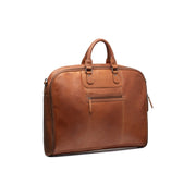 Cognac Leather Garment Bag Josh Damska, detail view 5