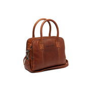 Tailored Rib Cuffs &amp; Hem Craftsmanship Construction Detail on Ezra Full-Grain Leather Handbag Damska
