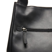 Fioline Full-Grain Leather Handbag Damska - Lateral Side Profile View Showing Sleeve Cut &amp; Athletic Taper Fit