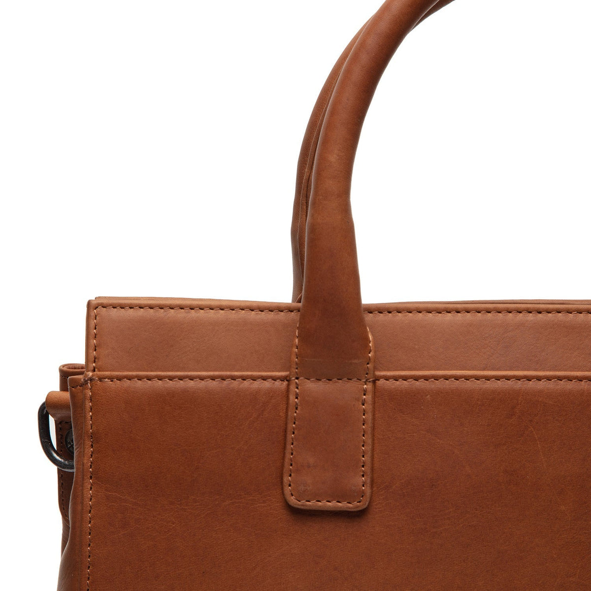 
Cognac Leather Handbag Garda, detail view 1