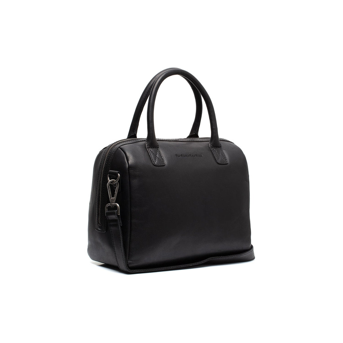 Langton Full-Grain Leather Handbag Damska in Classic 100% Full-Grain Leather - Front Profile View &amp; Tailored Silhouette | Buy Online