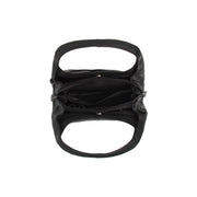 Close-Up Detail of Classic Collar &amp; Heavy-Duty Zipper Hardware on Lunera Full-Grain Leather Handbag Damska