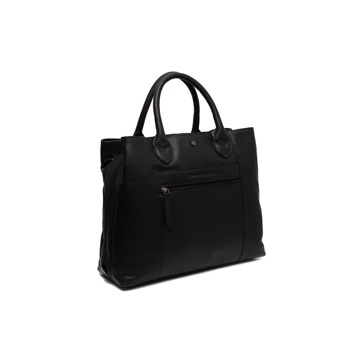Tailored Rib Cuffs &amp; Hem Craftsmanship Construction Detail on Passau Full-Grain Leather Handbag Damska