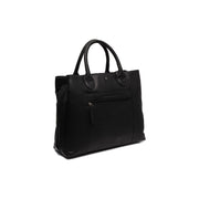 Tailored Rib Cuffs &amp; Hem Craftsmanship Construction Detail on Passau Full-Grain Leather Handbag Damska