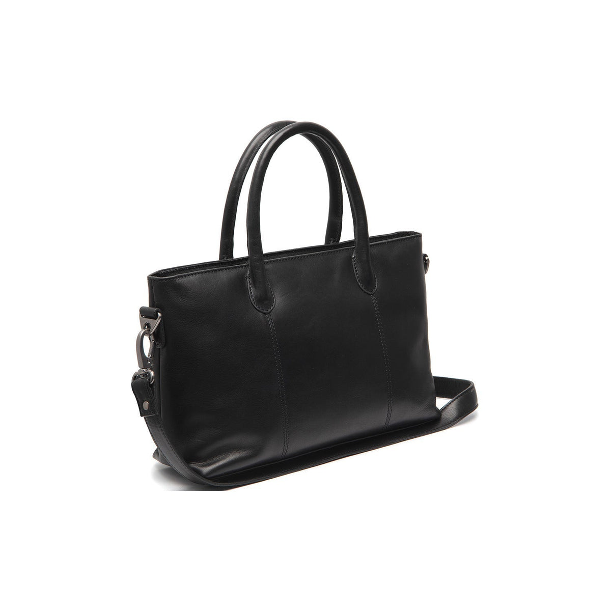 Pergamino Full-Grain Leather Handbag Damska in Classic 100% Full-Grain Leather - Front Profile View &amp; Tailored Silhouette | Buy Online