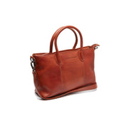 Tailored Rib Cuffs &amp; Hem Craftsmanship Construction Detail on Pergamino Full-Grain Leather Handbag Damska
