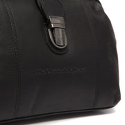 Close-Up Detail of Classic Collar &amp; Heavy-Duty Zipper Hardware on Rachael Full-Grain Leather Handbag Damska