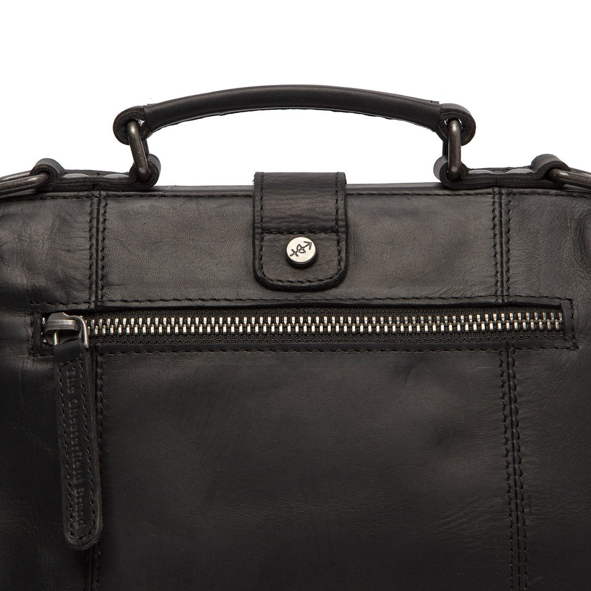 Rachael Full-Grain Leather Handbag Damska - Lateral Side Profile View Showing Sleeve Cut &amp; Athletic Taper Fit