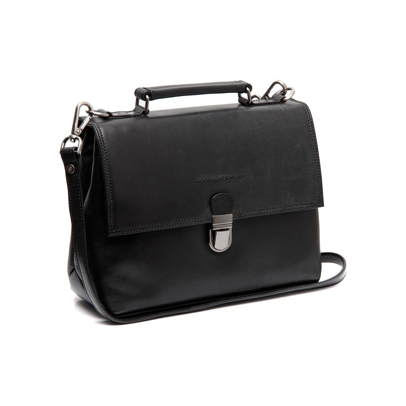 Renata Full-Grain Leather Handbag in Classic 100% Full-Grain Leather - Front Profile View & Tailored Silhouette | Buy Online