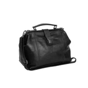 Shaun Full-Grain Leather Handbag Damska in Classic 100% Full-Grain Leather - Front Profile View &amp; Tailored Silhouette | Buy Online