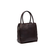 Tailored Rib Cuffs &amp; Hem Craftsmanship Construction Detail on Solvin Full-Grain Leather Handbag Damska
