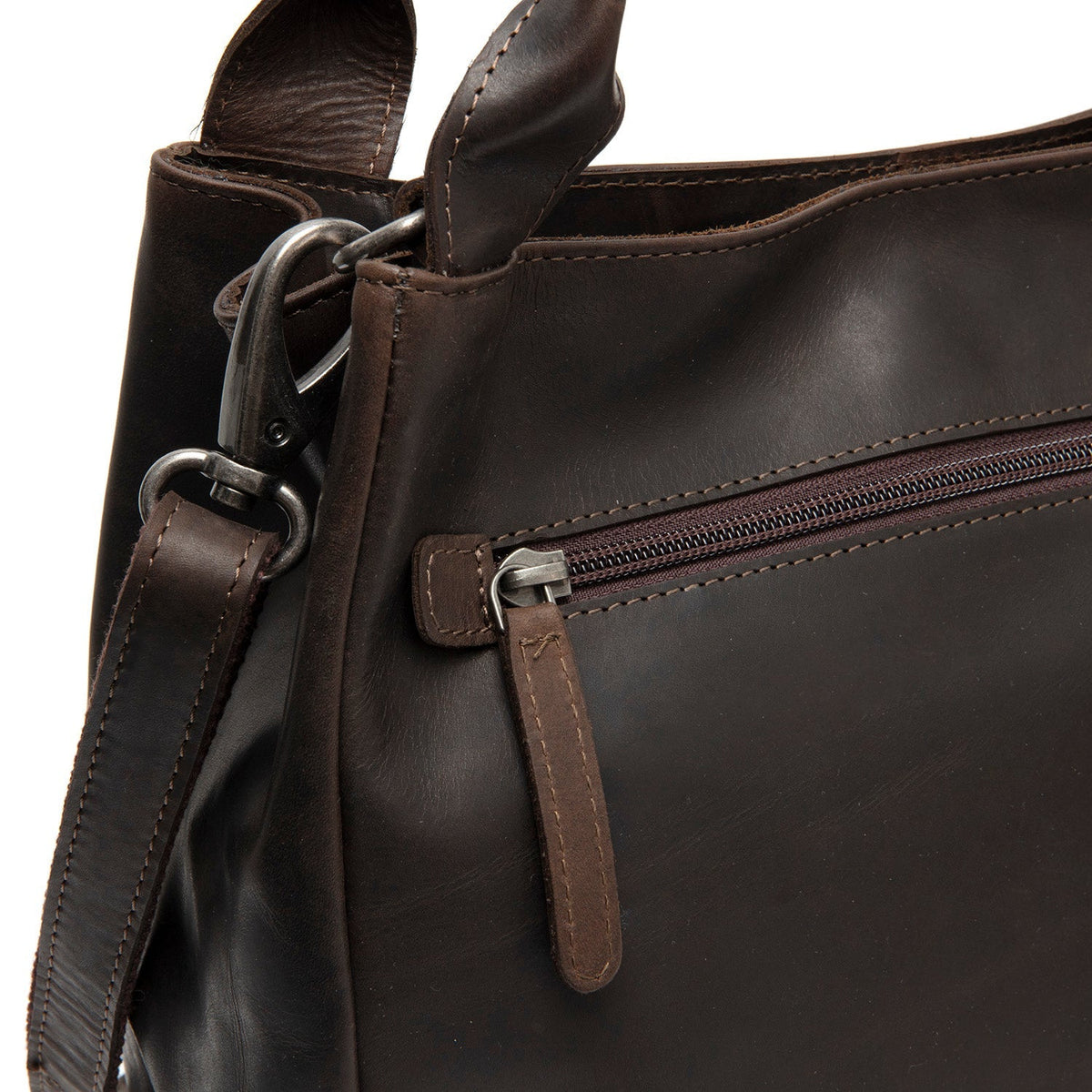 Tenara Full-Grain Leather Handbag Damska – alternate product view 3