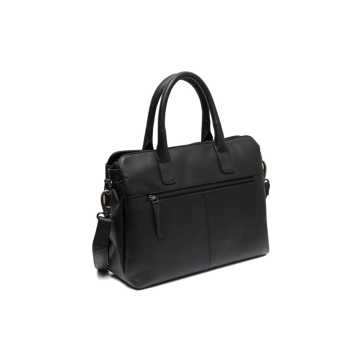 Tailored Rib Cuffs &amp; Hem Craftsmanship Construction Detail on Valmonte Full-Grain Leather Handbag Damska