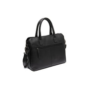 Tailored Rib Cuffs &amp; Hem Craftsmanship Construction Detail on Valmonte Full-Grain Leather Handbag Damska