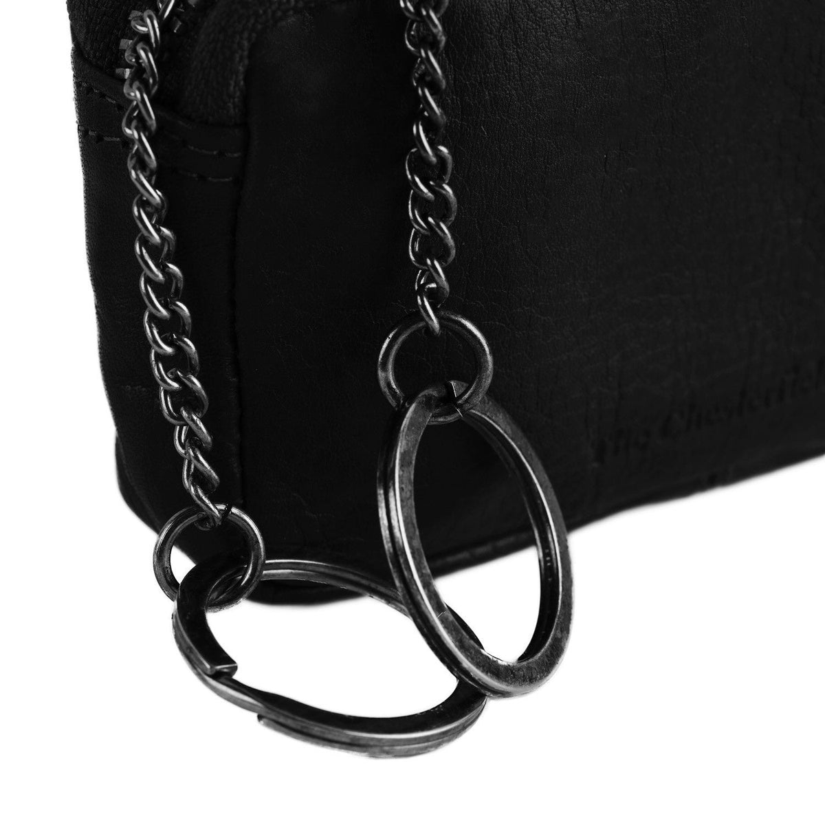 Corey Full-Grain Leather Key Case Damska - Lateral Side Profile View Showing Sleeve Cut &amp; Athletic Taper Fit