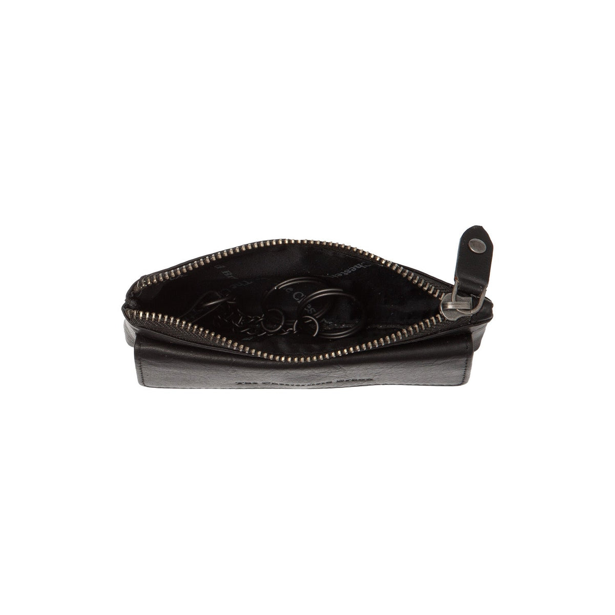 Violette Full-Grain Leather Key Case Damska - Lateral Side Profile View Showing Sleeve Cut &amp; Athletic Taper Fit