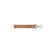 Leather Key Ring Cognac Damska in Cognac 100% Full-Grain Leather - Front Profile View &amp; Tailored Silhouette | Buy Online