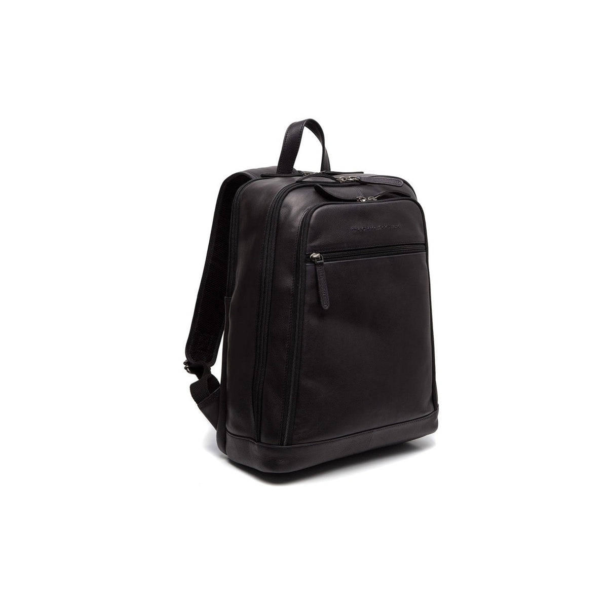 Detroit Full-Grain Leather Laptop Backpack Damska in Classic 100% Full-Grain Leather - Full Exterior Front Profile View | Buy Online