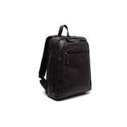 Detroit Full-Grain Leather Laptop Backpack Damska in Classic 100% Full-Grain Leather - Full Exterior Front Profile View | Buy Online